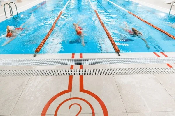 competitive swimming race pool